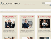 Tablet Screenshot of courttrax.com